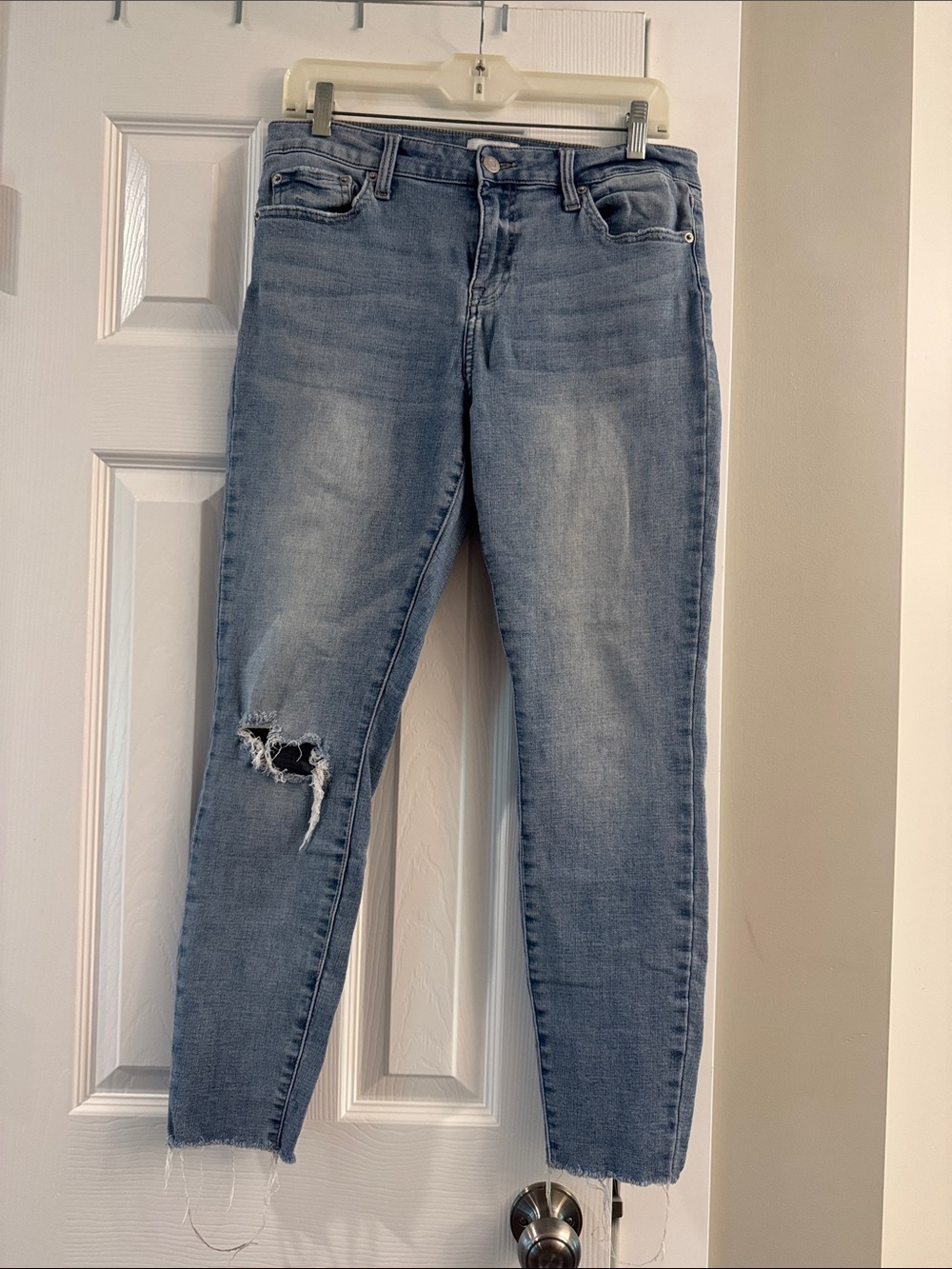 pistola Light Blue Distressed Skinny Jeans